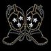 Ladies Tank Top - Rhinestud Boots - BLACK Large