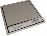Pronto Surface Mounted Digital Scale (Stainless/Black) (10.25Lx10.25Wx3.25H)
