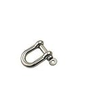 D SHACKLE Cast Stainless Steel 3/16 D SHACKLE Cast Stainless Steel 3/16