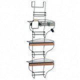 Design lines triple file wire basket panel organizer, letter size, charcoal