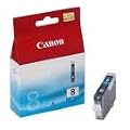 1 Originale Canon Patrone CLI-8cy (cyan-blau) f�r diese Drucker:IP3300;IP3500;IP4200; IP4300;IP4500;IP5200; IP5200R;IP5300;IP6600; IP6700D;IP8500;MX700; MX850;MP500;MP510; MP520;MP530;MP600; MP600R; MP610;MP800;MP800R; MP810;MP830;MP950; MP960;MP970; Pro9000;IX4000;IX5000