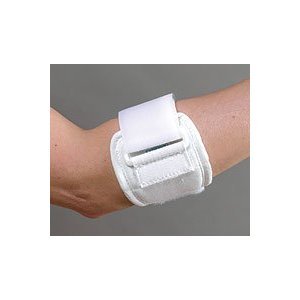 FLA Orthopedics 19-201 Canvas Tennis Elbow Strap, White - X-Small 7-11