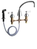 Tools & Hardware : Chicago Faucets 200-ACP Deck Mounted Fitting w/Spray