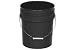 5 Gallon Plastic Pail - Black. Package of 5