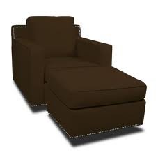 Jennifer Delonge: Glam Glider with Optional Nailheads in Microsuede (Mocha) -