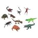 Madagascar Nature Tube 10 piece playset: Lemurs, Geckos, Cockroach, Crocodile, Fossa, Tortoise, Tomato Frog, and Sifaka Figures!