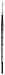 da Vinci Watercolor Series 1587J Paint Brush, Round Light Ox Sabeline Hair, Size 0 (1587J-00)