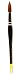 Jack Richeson 9000 Series Synthetic Short Handle Watercolor Round Brush, Size 24