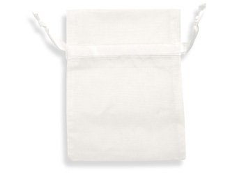 120 Pcs Sheer Organza Drawstring Pouches Gift Bags WHITE Color 3X4 Inches