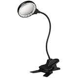 LED Magnifier Gooseneck Clip Light