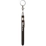 Ullman HTA-2T Pocket Telescopic Inspection Mirror with Cushion Grips, 7/8" Diameter, 5-5/16" to 27-1/8" Extended Handle Length
