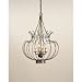 Currey & Company 9244 Traditional / Classic Bronze Verdigris/Brass 4 Light Bellwether Chandelier