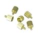 Solid Brass CPU Case Thumbscrews, 6 Pack