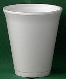 50x Gl�hweinbecher weiss 200ml 80x90mm aus Styropor