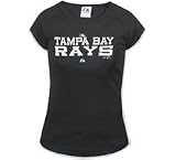 Baseball T-Shirt - Tampa Bay Devil Rays Junior's Black Stack T-Shirt
