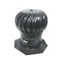 Galvanized Wind Turbine Black, 12"