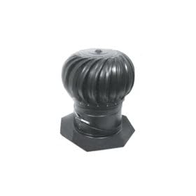 Galvanized Wind Turbine Black, 12"