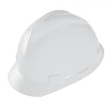MSA 475358 Fas-Trac Ratchet White Msa V-Guard Hard Hat