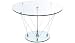 Round Glass Tensegrity 450 high Side Table 525 dia clear Image
