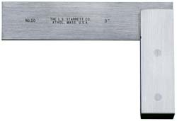 Starrett 55-6 Hardened Steel Master Precision Square With Beveled Edges 4-516 Beam Length 6 Blade Length