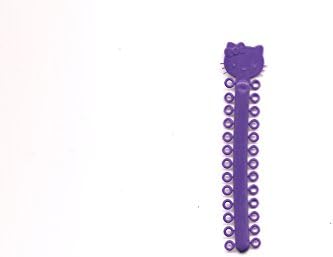 Dental Orthodontic Ligature/Elastic Ties. Pack of 40 Ties (Purple)