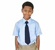 French Toast School Uniforms Boys' Short Sleeve Dress Shirt (White, Light Blue or Yellow; Regular or Husky Sizes)