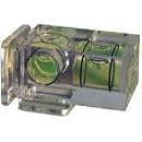 Jobu Design Dual Axis Clear Bubble Level with Easy See Green Fluid.