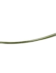 7 Row Dark Green Coated Cable Chain With 14K Goldy Clasp Stainless Steel Ch733