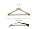 Proman Products Libra Wide Shoulder Suit Hanger w/PVC Ribbed Bar(case of 12)