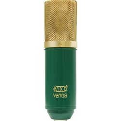 MXL V67GS Large Diaphragm Condenser Microphone, Green with Gold Grill On Sale