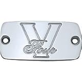 05-09 YAMAHA XVZ13CT: BARON V4 ART DECO MASTER CYLINDER COVER (CHROME) by Baron Custom Accessories