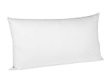 fleuresse Kissenbezug 9100-1000, 40/80 cm colous Uni Mako Satin, Farbe Weiß, 100% Baumwolle