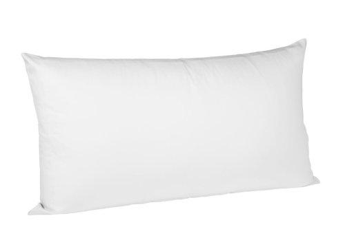 fleuresse Kissenbezug 9100-1000, 40/80 cm colous Uni Mako Satin, Farbe Wei�, 100% Baumwolle