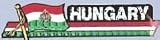 3" x 12" Hungary Bumper Sticker