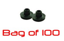100 Rubber NIPPLES for Tattoo Machine Needles Grommets