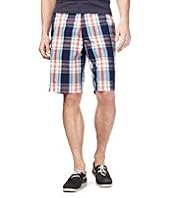 North Coast Pure Cotton Checked Shorts
