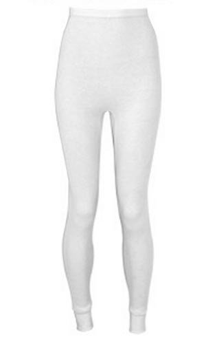 Indera - Womens Plus Size Thermal Long John Pant, White (Size XX-Large)