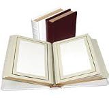 Adorama Classic Photo Album, Burgundy Leather Cover with Library Bound Off White Pages, Holds 36 5 x 7 Prints