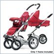 Mutsy USA 4Rider Team Red Single Spoke Baby Stroller and Carrycot