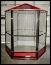 Powder Coated Six Foot Diameter Indoor Aviary three inch by one half inch spacing 14g