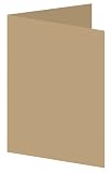 A7 Folder 5 1/8 x 7 Smooth Khaki Brown (50 Pack)