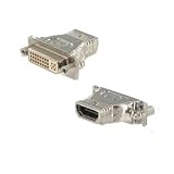 ハイパーツールズ HDMI19ピンメス-DVI-I29ピンメス変換アダプタ AD-HFDF