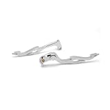 2005-2008 Suzuki GSXR 600 750 1000 Billet Aluminum Chrome Brake and Clutch Flame Hand... by KapscoMoto
