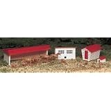 Bachmann Trains Farm Buildings with Animals by Bachmann