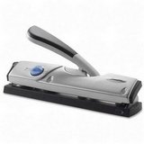 Swingline 74031 Light touch desktop 20-sheet 2-3 hole punch, 9/32 diameter hole, blue/silver