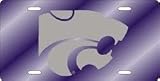 Kansas State Wildcats Purple Laser Cut License Plate