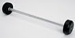 TKO Rubber Encased Weighted Straight Bar w/Patented Tri Grip system - 40 lb.