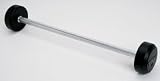 TKO Rubber Encased Weighted Straight Bar w/Patented Tri Grip system - 40 lb.