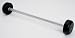 TKO Rubber Encased Weighted Straight Bar w/Patented Tri Grip system - 40 lb.