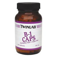B1 500mg-Twinlab B Vitamins, 100 Capsules